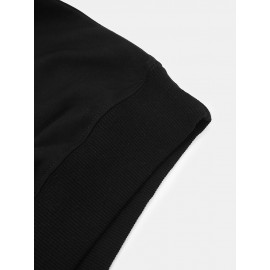 Mens Rugby Slogan Print Crew Neck Casual Pullover Sweatshirts